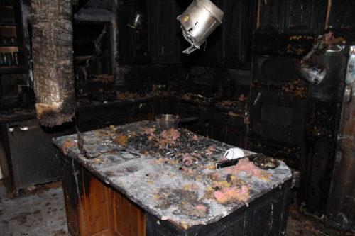 Kitchen fire damage - RCC