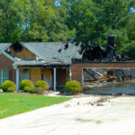Fire Damaged Garage and Home